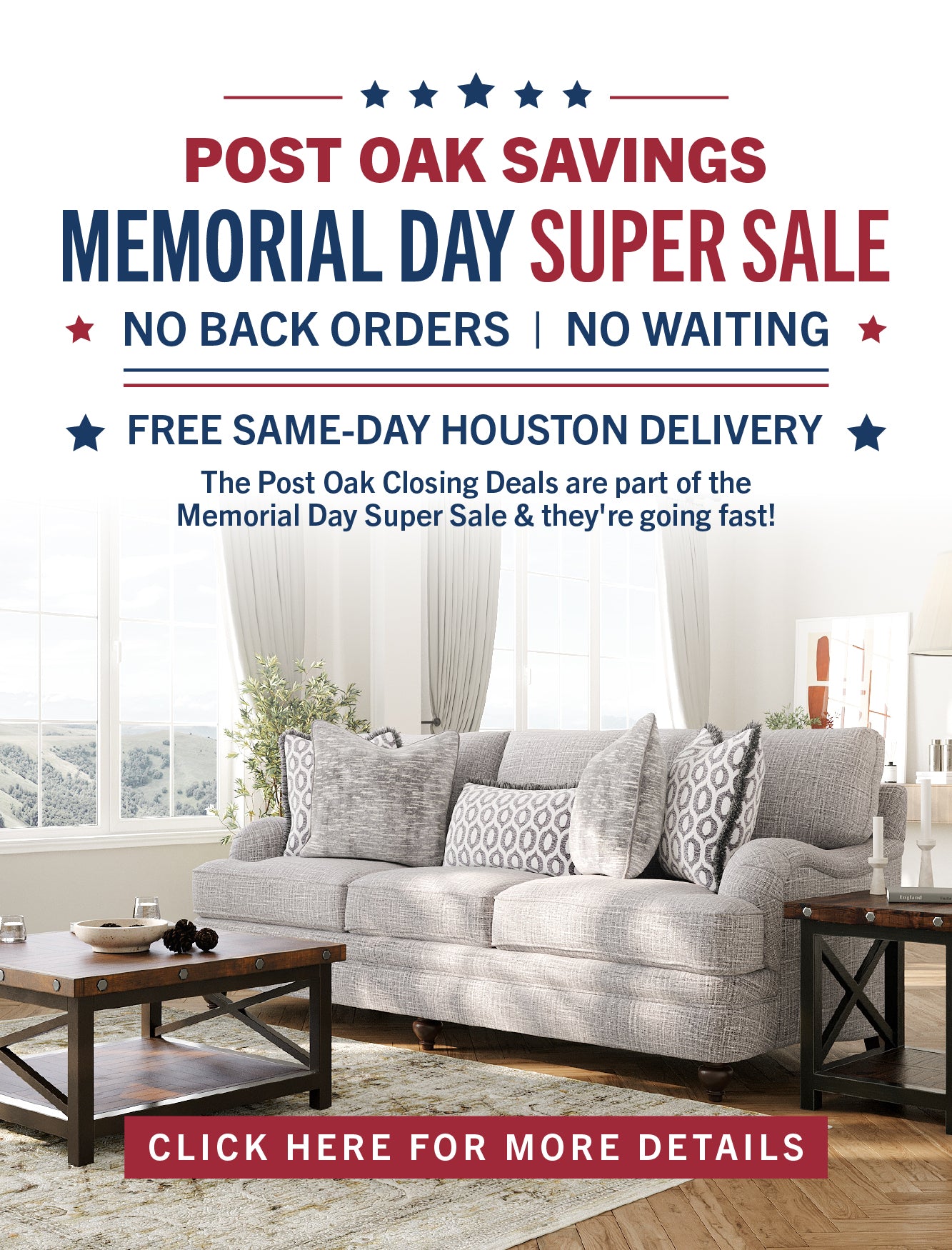 Imagen de la Superventa del Memorial Day