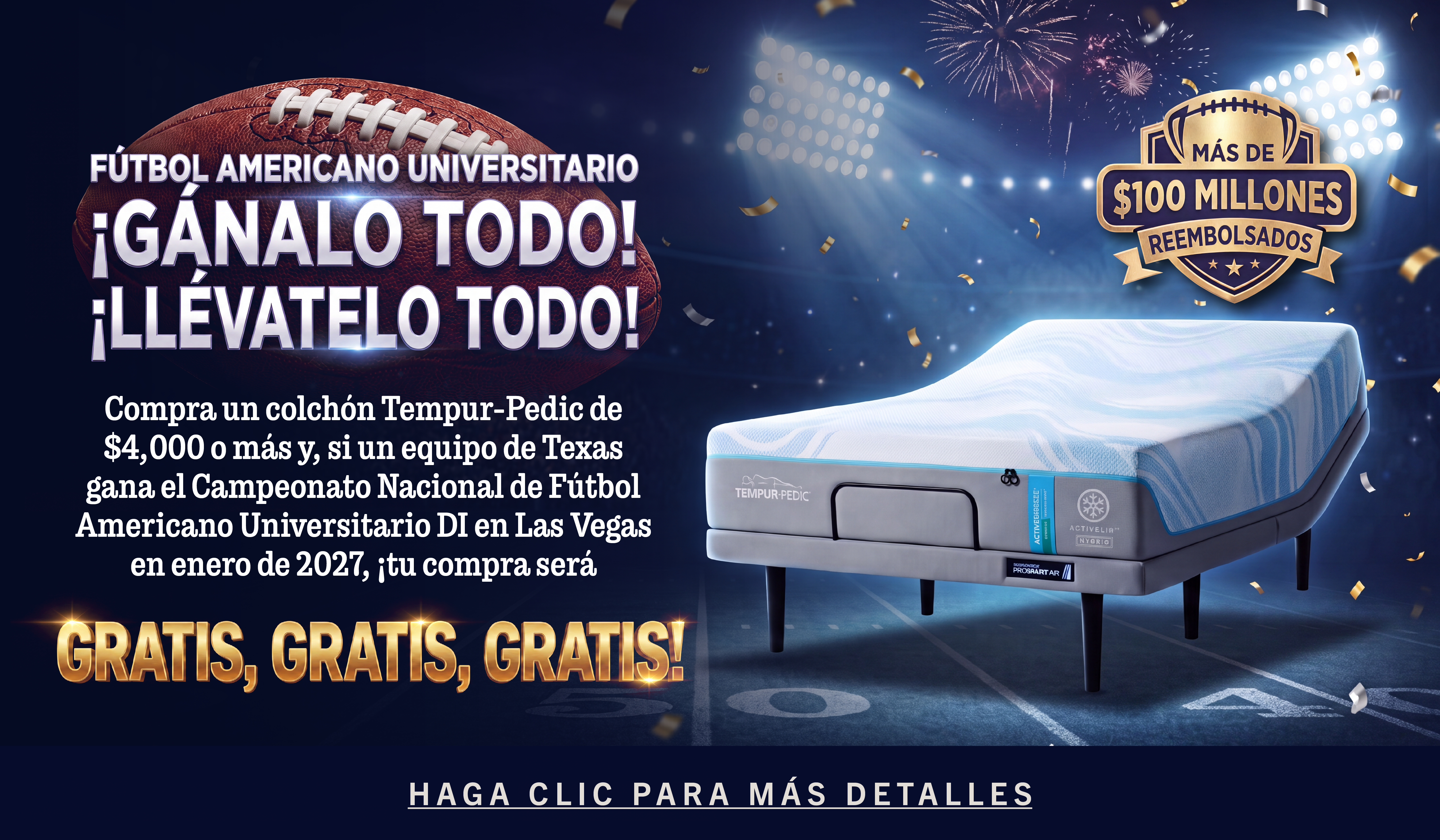 Fútbol americano universitario: «Win It All 26» - Imagen
