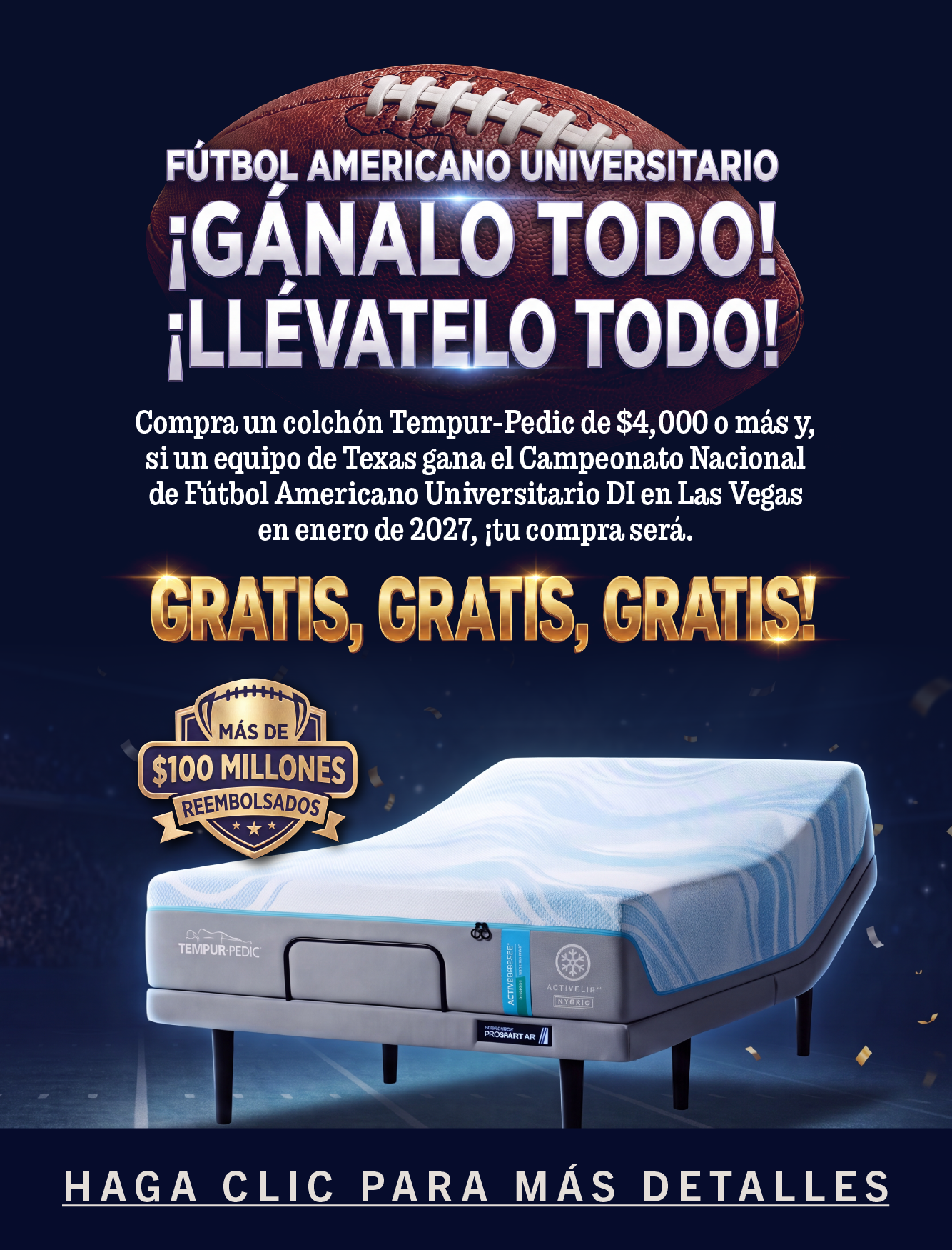 Fútbol americano universitario: «Win It All 26» - Imagen